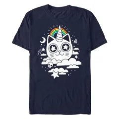 アニメキャラクター メンズ トップス Tシャツ グラフィック Licensed Character Mens Kitty Psychedelic Dream Graphic Tee Navy ネイビー