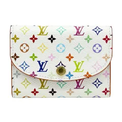 ルイ・ヴィトン LOUIS VUITTON 財布 レディース ブランド コインケース モノグラムマルチカラー LV×TM ポルトモネ･ロザリ ホワイト マルチカラー M13399 コンパクトウォレット ミニ財布 おしゃれ 可愛い 【中古】