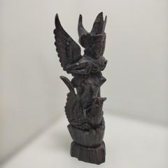 アンテーク猫木製椅子 スペイン製 3本足椅子 スツール 花台椅子 - メルカリ