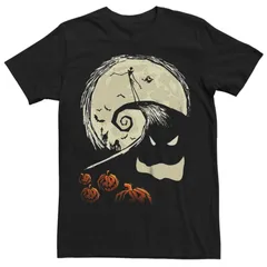ディズニー メンズ トップス Tシャツ Disneys The Nightmare Before Christmas Jack Skellington Oogie Boogie Hill Mens Tee Black ブラック