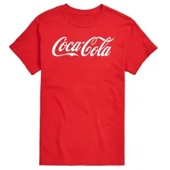 アニメキャラクター メンズ トップス Tシャツ トール ロゴ グラフィック Licensed Character Big Tall CocaCola Logo Graphic Tee Red レッド