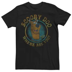 アニメキャラクター メンズ トップス Tシャツ Licensed Character Menscooby Doo Where Are You Color Badge Tee Black ブラック