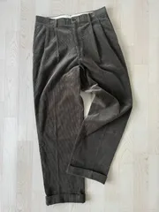 Aquacustum ダークグリーン コーデュロイ パンツ