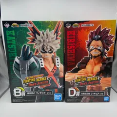 一番くじ　僕のヒーローアカデミア　FIGHTING HEROES feat.One’s Justice2　B賞　爆豪勝己　D賞　切島鋭児郎　フィギュア　バンダイ　バンダイナムコ　（ME28-3803）