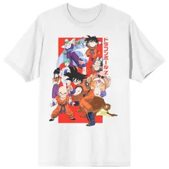 アニメキャラクター メンズ トップス Tシャツ Licensed Character Mens Dragon Ball Z Classic Tee White ホワイト