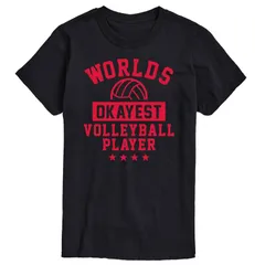 アニメキャラクター メンズ トップス Tシャツ Licensed Character Mens Worlds Okayest Volleyball Tee Black ブラック