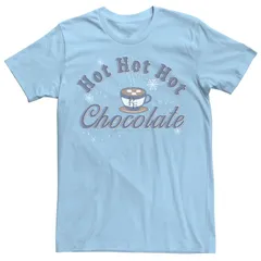 アニメキャラクター メンズ トップス Tシャツ Licensed Character Mens Polar Express Hot Chocolate Portraitee Light Blue ブルー