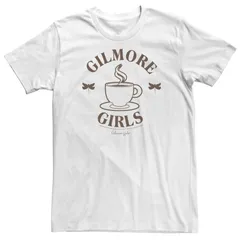 アニメキャラクター メンズ トップス Tシャツ ロゴ Licensed Character Mens Gilmore Girls Coffee Cup Logo Tee White ホワイト