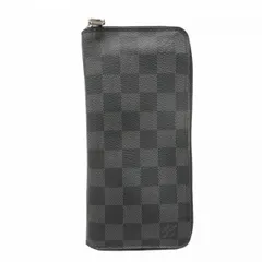 【6cb1631】ルイヴィトン 長財布 ダミエ・グラフィット ジッピーウォレットヴェルティカル N63095 ブラック【中古】メンズ