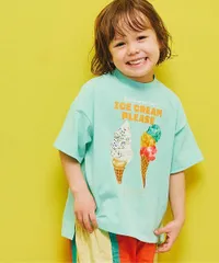 《新品》p.premier アイスクリーム Tシャツ 80㎝ ミント 子供服 半袖 P307015のサムネイル