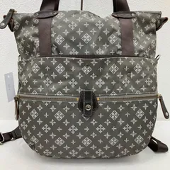 560　russet ラシット　リュックサック　リュック　トートバッグ　ハンドバッグ　ショルダーバッグ　マルチway　レディース　シンプル　カジュアル　きれいめ　ナイロン　モノグラム　ポケット多数　グレー　ブラウン