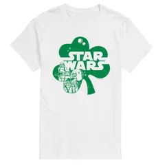 スター ウォーズ メンズ トップス Tシャツ トール グラフィック Big Tall Star Warshamrock Graphic Tee White ホワイト