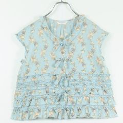 希少✨ トリココムデギャルソン フリル花柄ブラウス AD2004 半袖