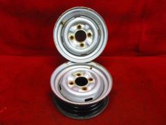 旧車 スチール ホイール 2本 日産純正 12×4J 4穴 PCD 114.3 +29 サニトラ 旧サニー カローラ30 ニュースターレット ランサー◆52643H