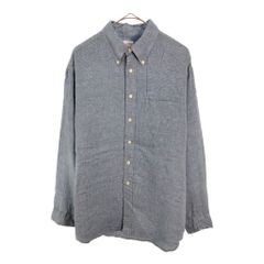 Brooks Brothers ブルックスブラザーズ リネンシャツ 千鳥格子 ライトブルー(メンズ MEDIUM)中古 古着 X4935