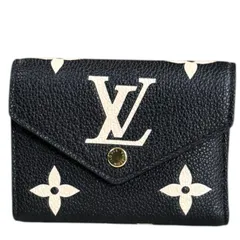 ルイヴィトン ポルトフォイユ･ヴィクトリーヌ バイカラーモノグラムアンプラント 三つ折り財布 M80968 レディース  LOUIS VUITTON  中古 ルイヴィトン  ルイ ヴィトン