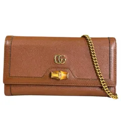 グッチ バンブー ショルダーバッグ レザー 658243 ブラウン レディース  GUCCI  中古 グッチ