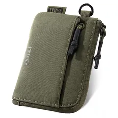 【新品】 1TG Tactical キーコインケース L字ファスナー 財布 撥水 小銭入れ メンズ 500Dナイロン タクティカル ウォレット molle ベルト通し Key Coin Case 耐久 軽量 コンパクトト グリーン 0