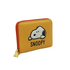 【新品】 [SNOOPY] スヌーピー 小銭入れ 財布 ミニ財布 ラウンドファスナー コインケース ミニウォレット コンパクト財布 レディス キッズ 子ども PEANUTS ピーナッツ (イエロー) 0