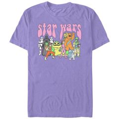 스타 워즈 레이디스 탑스 티셔츠 그래픽 Juniors Star Wars Psychedelicharacters Comfort Colors Graphic Tee Vi