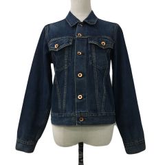 エドウィン EDWIN ジャケット デニム Gジャン ジージャン スタンダード 無地 長袖 S 紺 ネイビー