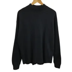 ビーミングバイビームス B:MING LIFE STORE by BEAMS NEW VINTAGE Tシャツ カットソー プルオーバー ハイネック リブ 無地 長袖 MEDIUM 黒 グレー ブラックのサムネイル