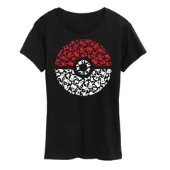 アニメキャラクター レディース トップス Tシャツ プラスサイズ グラフィック Licensed Character Plus Pokemon Pokeball Pikachu Pattern Gra