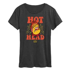アニメキャラクター レディース トップス Tシャツ グラフィック Licensed Character Womens The Year Without Santa Claus Heat Miser Hot Head Graphic Tee Heather Ch