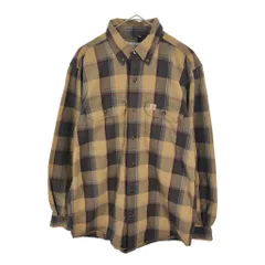 Carhartt カーハート ボタンダウン フランネルシャツ チェック ベージュ(メンズ M)中古 古着 X4941