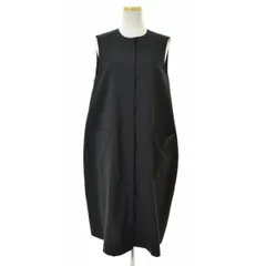 【mizuiro-ind】24SS 1-250021 フロントフライコクーンジレノースリーブワンピース