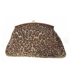 【AVACATION】PILLOW LEOPARD がま口 レオパード クラッチバッグバッグ