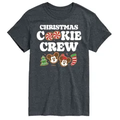 ディズニー メンズ トップス Tシャツ グラフィック Disneys Mickey Minnie Mouse Mens Christmas Cookie Crew Graphic Tee Gray グレー