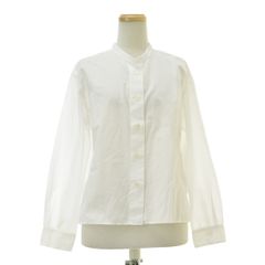 MHL マーガレットハウエル バンドカラー 長袖シャツ 白 サイズⅢ 美品