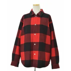 【TraditionalWeatherwear】BLANKET SHIRT WITH DOT BUTTON バッファローチェックウールジャケットのサムネイル