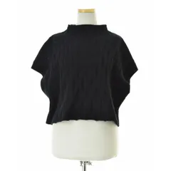 【mizuiro-ind】4-220060 パターン編みショートニットベスト