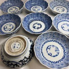 中国清時代 青花小皿12枚 幅約8.5㎝ 東Y8-0508☆2F - メルカリ