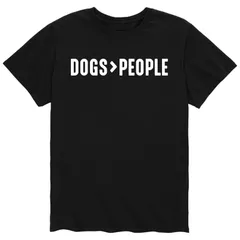 アニメキャラクター メンズ トップス Tシャツ Licensed Character Mens Dogs Greater Than People Tee Black ブラック