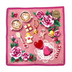 【新品・未使用】FEILER フェイラー タオルハンカチ マイフェイバリットピンク 金シール付き