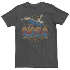 アニメキャラクター メンズ トップス Tシャツ Licensed Character Mens NASA Space Shuttle Program 1981 Tee Charcoal Heather チャコール