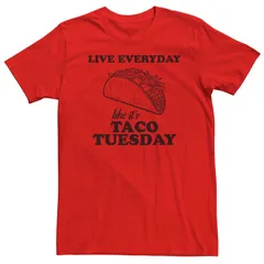 フィフスサン メンズ トップス Tシャツ Fifth Sun Mens Everyday Is Taco Tuesday Tee Red レッド