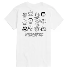 アニメキャラクター メンズ トップス Tシャツ トール グラフィック Licensed Character Big Tall Peanuts Group Faces Graphic Tee White ホワイト