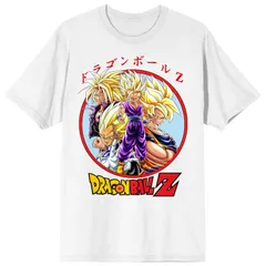 アニメキャラクター メンズ トップス Tシャツ グラフィック Licensed Character Mens Dragon Ball Z Charactershort Sleeve Graphic TShirt White ホワイト