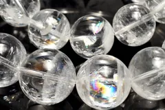 虹入り！ ホワイトガーデンクォーツ　16mm　ブレスレット パワーストーン 天然石 _BG6412-16