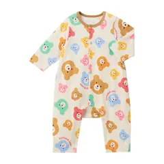 新品 [MIKIHOUSE HOT BISCUITS] [ミキハウス ホットビスケッツ] 長袖 カバーオール 男の子 女の子 ベビー 子供服 マルチカラー 70cm 73-1202-681