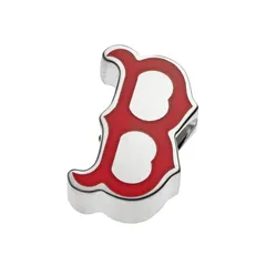 ロゴアート レディース アクセサリー ブレスレット・バングル・アンクレット LogoArt Sterling Silver Boston Red Sox Bead MultiNone マルチカラー