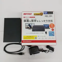 ✨掘り出し物✨【通電確認済】　BUFFALO（バッファロー）・HD-NRLD4.0U3-BA パソコン＆テレビ録画用外付けハードディスク4TB／SK-0213Mのサムネイル