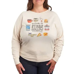 アニメキャラクター レディース トップス Tシャツ プラスサイズ Licensed Character Plusize Gilmore Girlstars Hollow Pullover Beige ベージュ