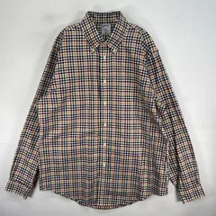 古着 ブルックスブラザーズ Brooks Brothers 長袖シャツ チェック 胸ポケ REGENT L  イエロー系 マルチカラー メンズ