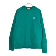 Champion チャンピオン REVERSE WEAVE リバースウィーブ ワンポイントロゴ スウェット グリーン(メンズ MEDIUM)中古 古着 X4949