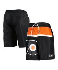 Starter Men's Black Philadelphia Flyers Sea Wind Swim Trunks, Black